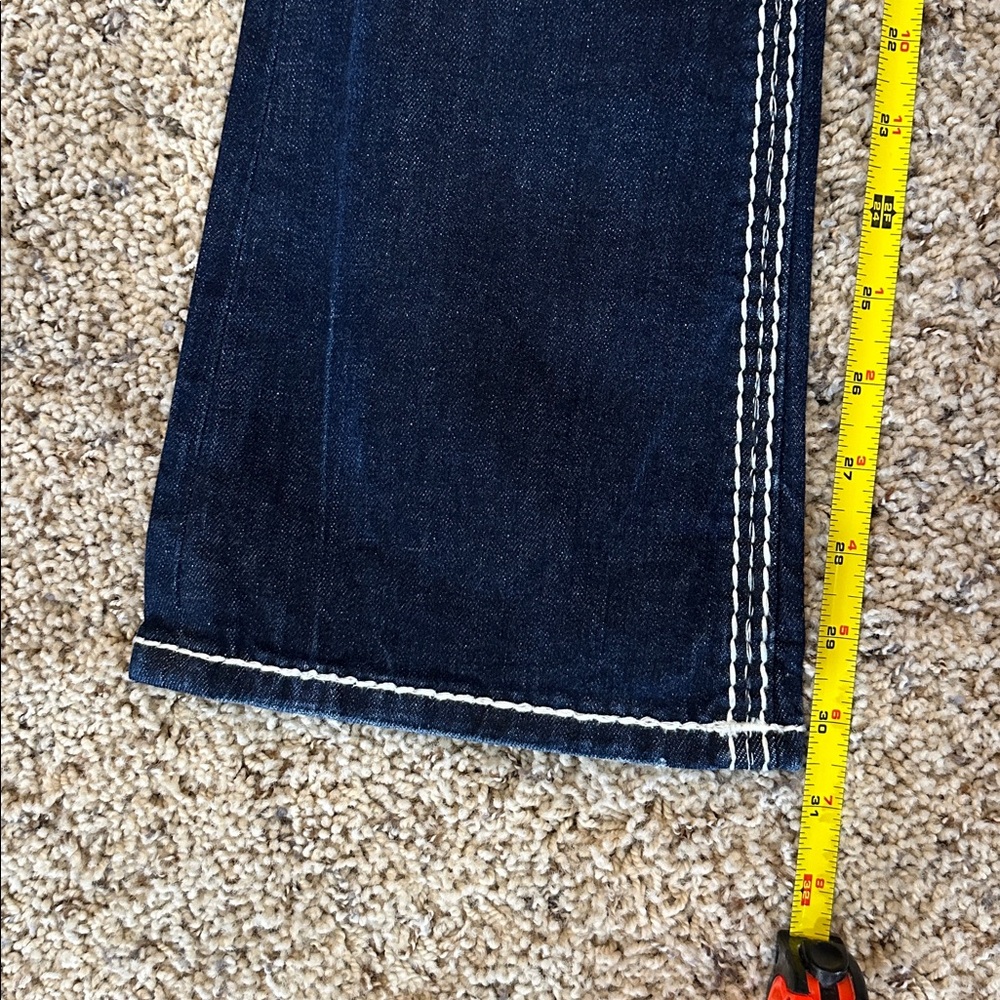 Rock Revival Women's Dark Indigo Distressed Boot Cut Jeans - Picture 6 of 6
